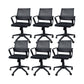 Silla de oficina ergonómica contemporánea Silla de escritorio ajustable con respaldo medio