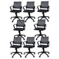 Silla de oficina ergonómica contemporánea Silla de escritorio ajustable con respaldo medio