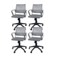 Silla de oficina ergonómica contemporánea Silla de escritorio ajustable con respaldo medio