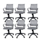 Silla de oficina ergonómica contemporánea Silla de escritorio ajustable con respaldo medio