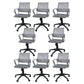 Silla de oficina ergonómica contemporánea Silla de escritorio ajustable con respaldo medio