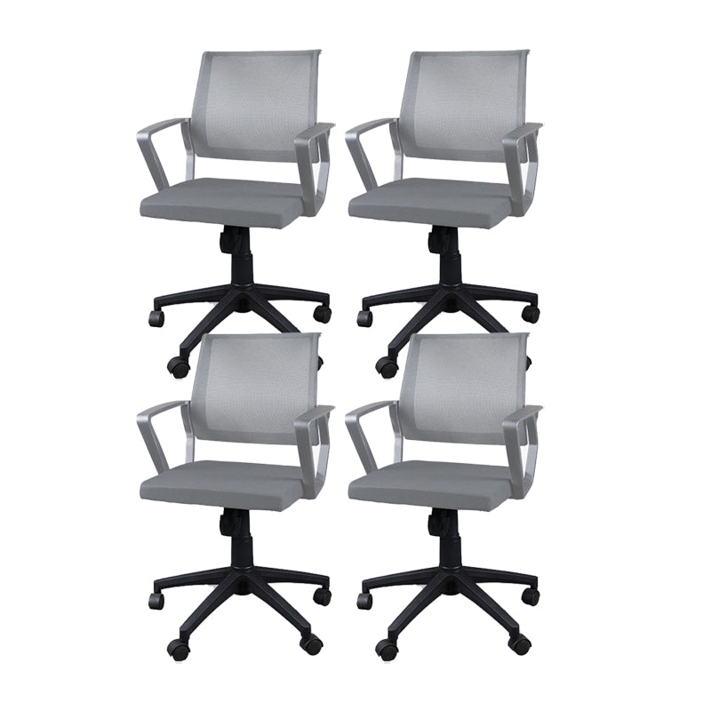 Silla de oficina ergonómica contemporánea Silla de escritorio ajustable con respaldo medio