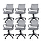 Silla de oficina ergonómica contemporánea Silla de escritorio ajustable con respaldo medio