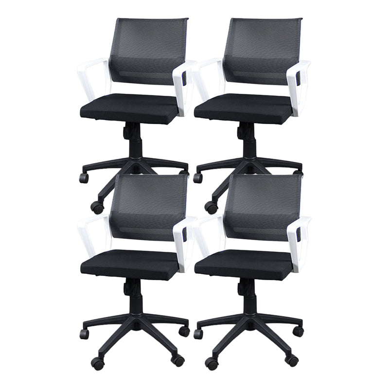 Silla de oficina ergonómica contemporánea Silla de escritorio ajustable con respaldo medio