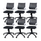 Silla de oficina ergonómica contemporánea Silla de escritorio ajustable con respaldo medio