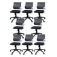 Silla de oficina ergonómica contemporánea Silla de escritorio ajustable con respaldo medio