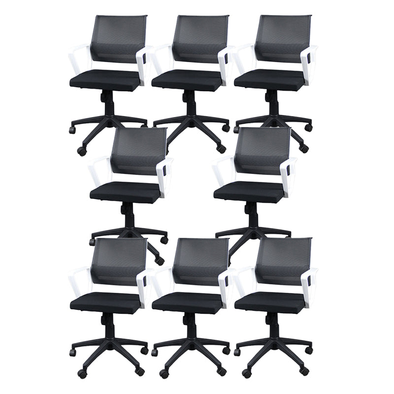 Silla de oficina ergonómica contemporánea Silla de escritorio ajustable con respaldo medio
