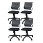 Silla de oficina ergonómica contemporánea Silla de escritorio ajustable con respaldo medio