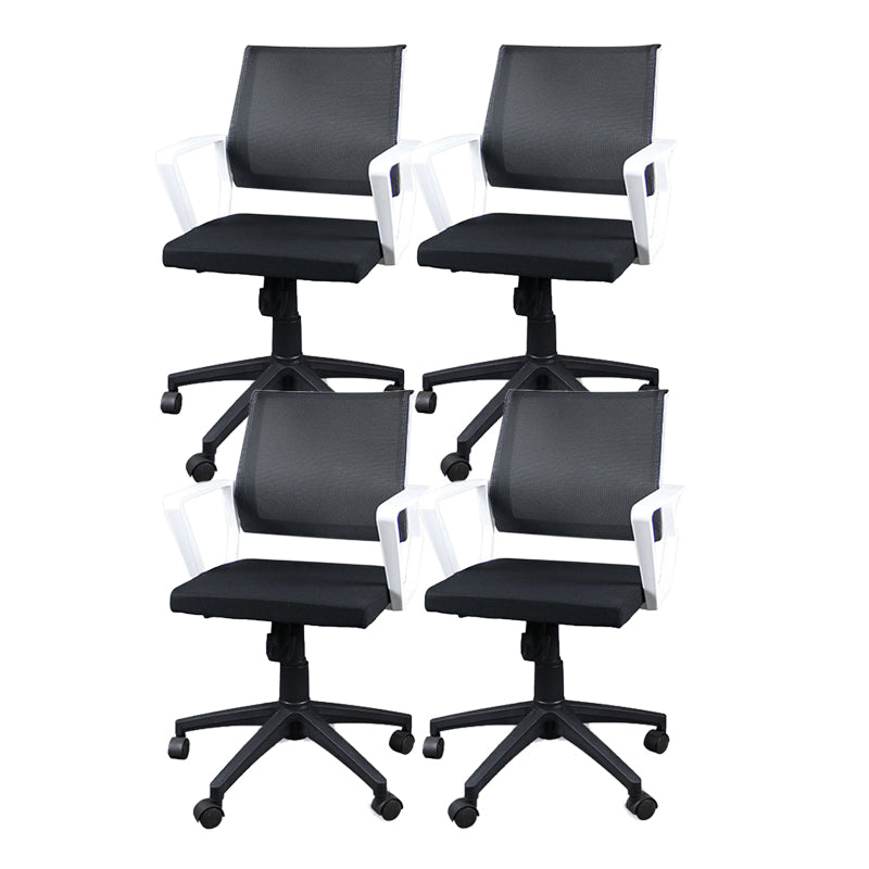 Silla de oficina ergonómica contemporánea Silla de escritorio ajustable con respaldo medio