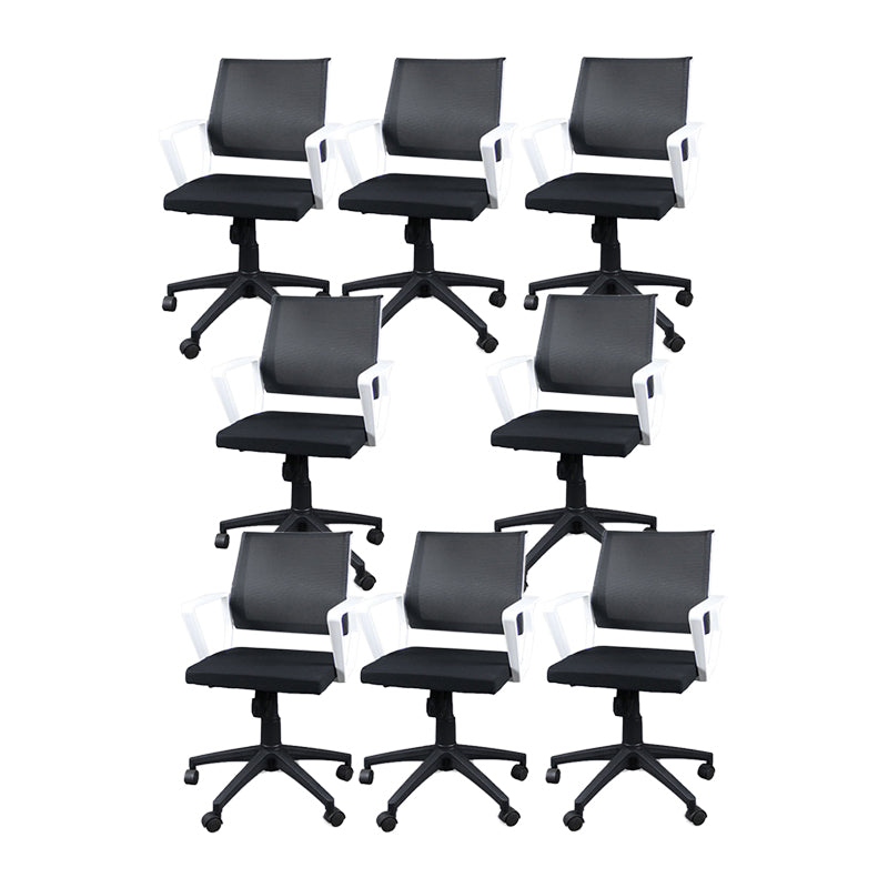 Silla de oficina ergonómica contemporánea Silla de escritorio ajustable con respaldo medio