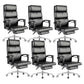 Black Contemporary Executive Chair Slide Tufted Managers Chair