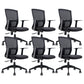 Mid Back Home Office Chair Breathable AirGrid with Armrest Desk Chair
