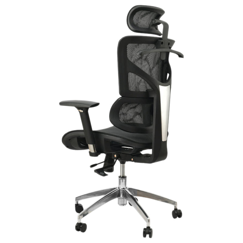 Contemporary Office Chair High-Back Adjustable Back Height Desk Chair Black 1 Piece Clearhalo 'furn' 'furn_office_chair' 'Furniture' 'Office Chairs' 'Office Furniture' 'office_chair' 6028340