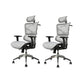 Contemporary Office Chair High-Back Adjustable Back Height Desk Chair Grey 2 Piece Set Clearhalo 'furn' 'furn_office_chair' 'Furniture' 'Office Chairs' 'Office Furniture' 'office_chair' 6028356