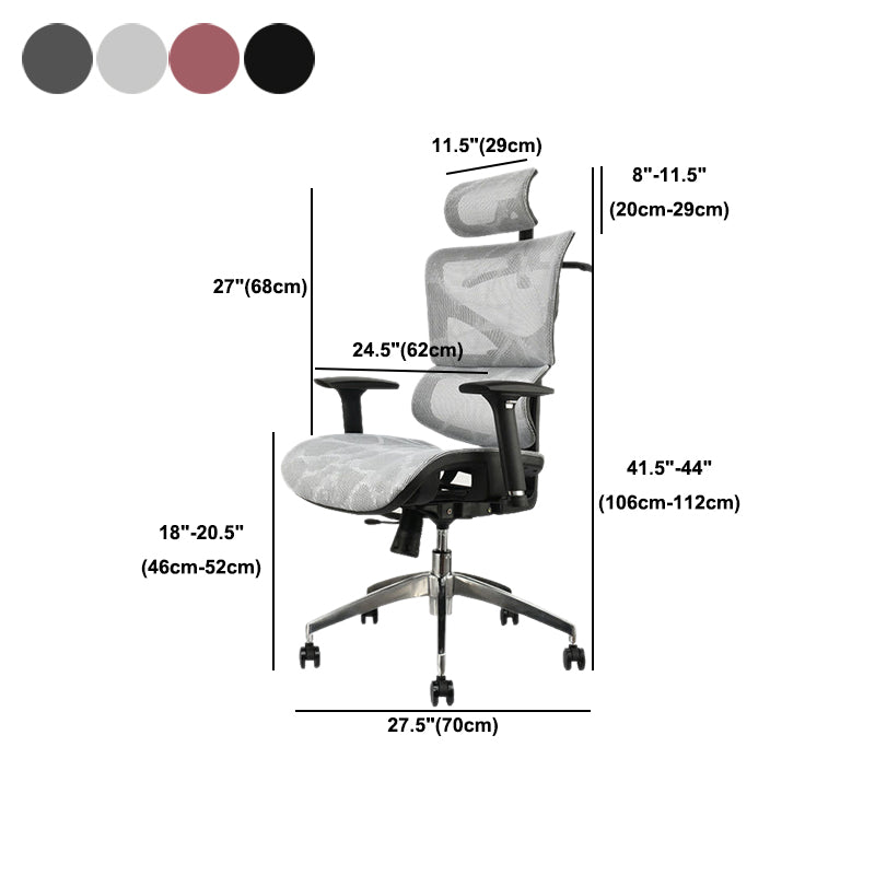 Contemporary Office Chair High-Back Adjustable Back Height Desk Chair Clearhalo 'furn' 'furn_office_chair' 'Furniture' 'Office Chairs' 'Office Furniture' 'office_chair' 6028365