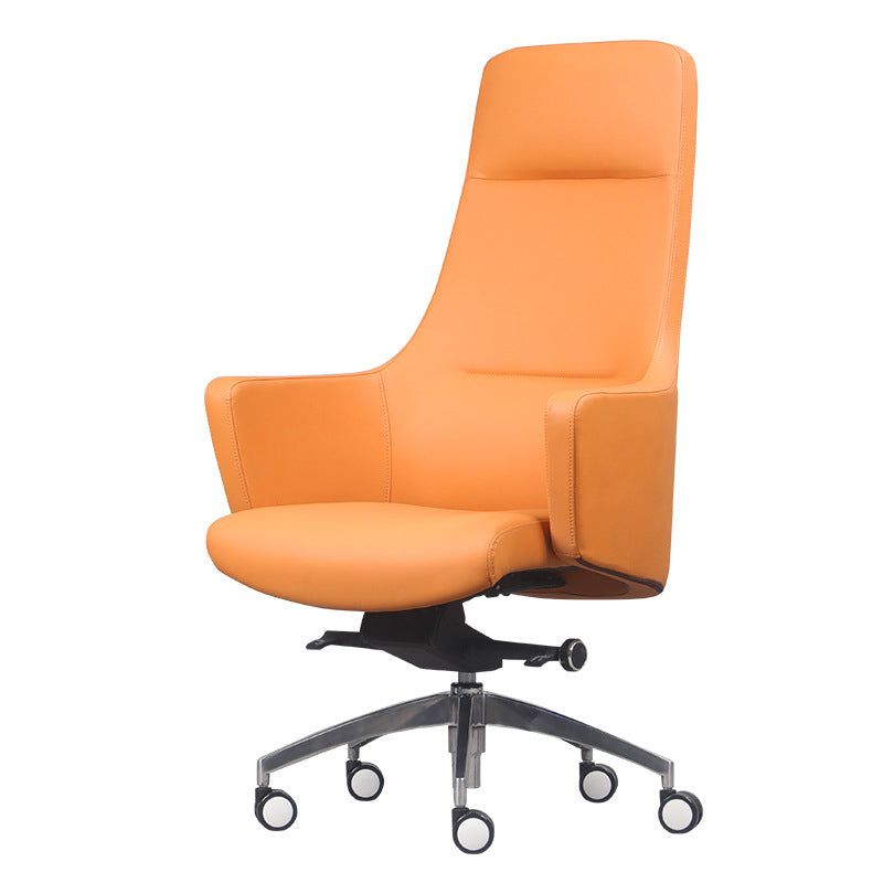 Faux Leather Managers Chair Arms Included Executive Chair for Office Clearhalo 'furn' 'furn_office_chair' 'Furniture' 'Office Chairs' 'Office Furniture' 'office_chair' 6028436