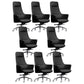 Faux Leather Managers Chair Arms Included Executive Chair for Office Black 8 Piece Set Clearhalo 'furn' 'furn_office_chair' 'Furniture' 'Office Chairs' 'Office Furniture' 'office_chair' 6028437