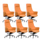 Faux Leather Managers Chair Arms Included Executive Chair for Office Khaki 6 Piece Set Clearhalo 'furn' 'furn_office_chair' 'Furniture' 'Office Chairs' 'Office Furniture' 'office_chair' 6028449