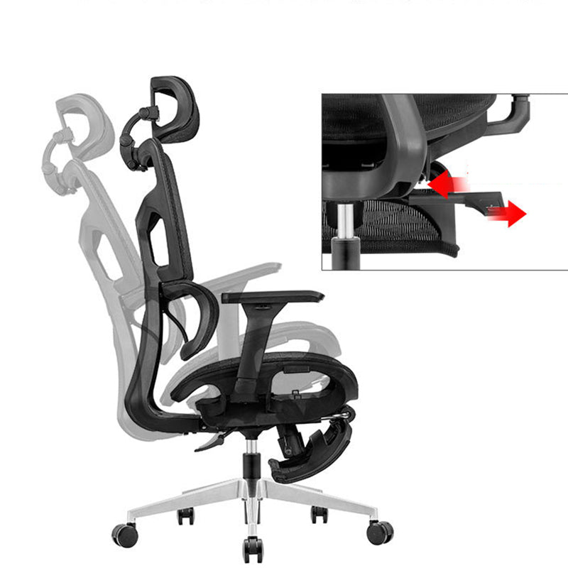 Eigentijdse ergonomische bureaustoel Bureaustoel met kantelmechanisme en hoge rugleuning