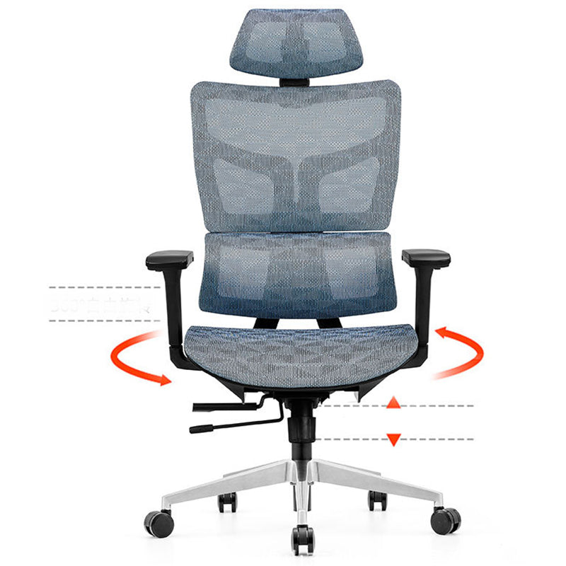 Eigentijdse ergonomische bureaustoel Bureaustoel met kantelmechanisme en hoge rugleuning