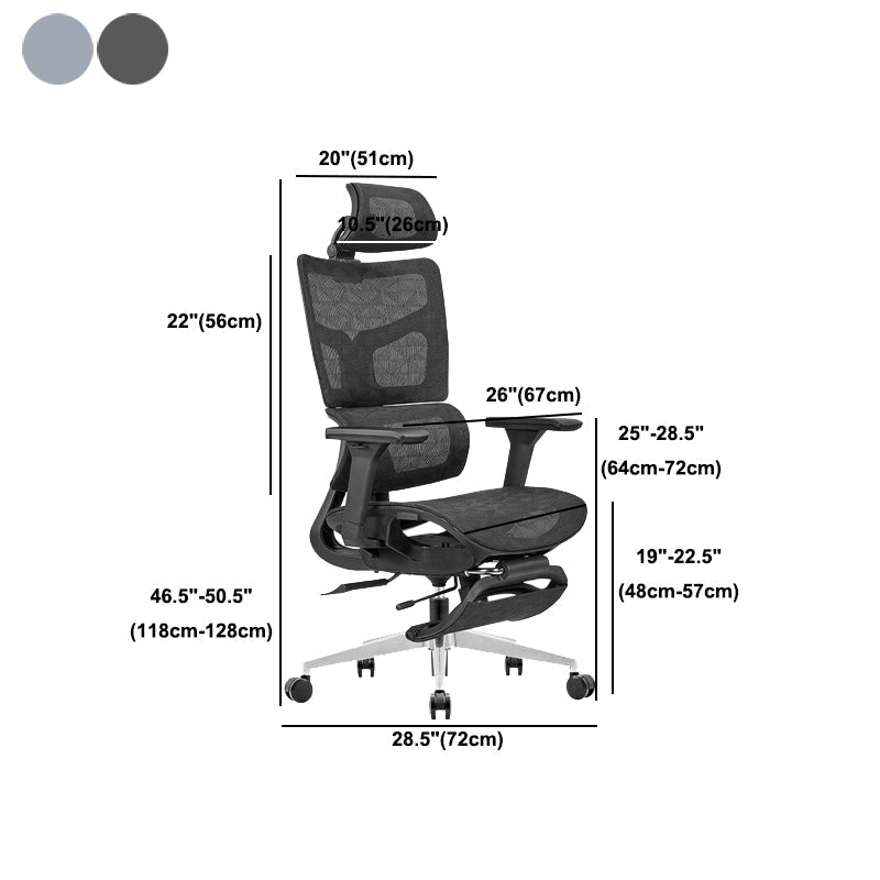 Eigentijdse ergonomische bureaustoel Bureaustoel met kantelmechanisme en hoge rugleuning