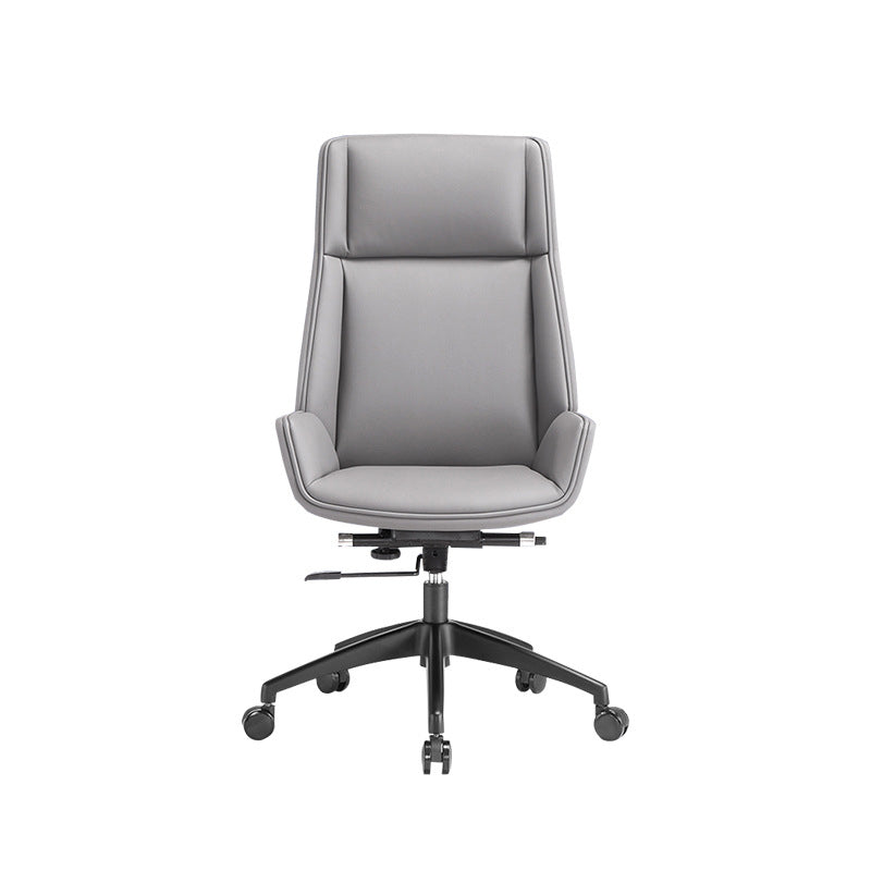 Contemporary Chair Adjustable Seat Height Pillow Included Gray Office Chair Clearhalo 'furn' 'furn_office_chair' 'Furniture' 'Office Chairs' 'Office Furniture' 'office_chair' 6028473