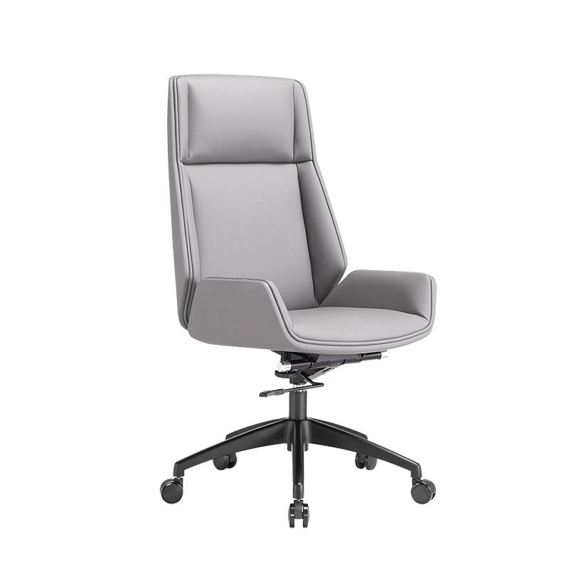 Contemporary Chair Adjustable Seat Height Pillow Included Gray Office Chair Clearhalo 'furn' 'furn_office_chair' 'Furniture' 'Office Chairs' 'Office Furniture' 'office_chair' 6028475