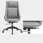 Contemporary Chair Adjustable Seat Height Pillow Included Gray Office Chair Clearhalo 'furn' 'furn_office_chair' 'Furniture' 'Office Chairs' 'Office Furniture' 'office_chair' 6028477