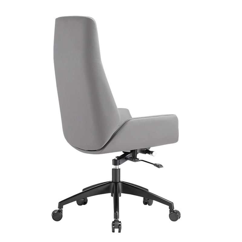 Contemporary Chair Adjustable Seat Height Pillow Included Gray Office Chair Clearhalo 'furn' 'furn_office_chair' 'Furniture' 'Office Chairs' 'Office Furniture' 'office_chair' 6028478