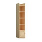 Contemporary Wooden Vertical Book Shelf Closed Back Brown Shelf Bookcase for Study Room 15.7"L x 11.8"W x 69.3"H 1 Clearhalo 'Bookcases' 'furn' 'furn_bookcases' 'Furniture' 'Office Furniture' 6028612