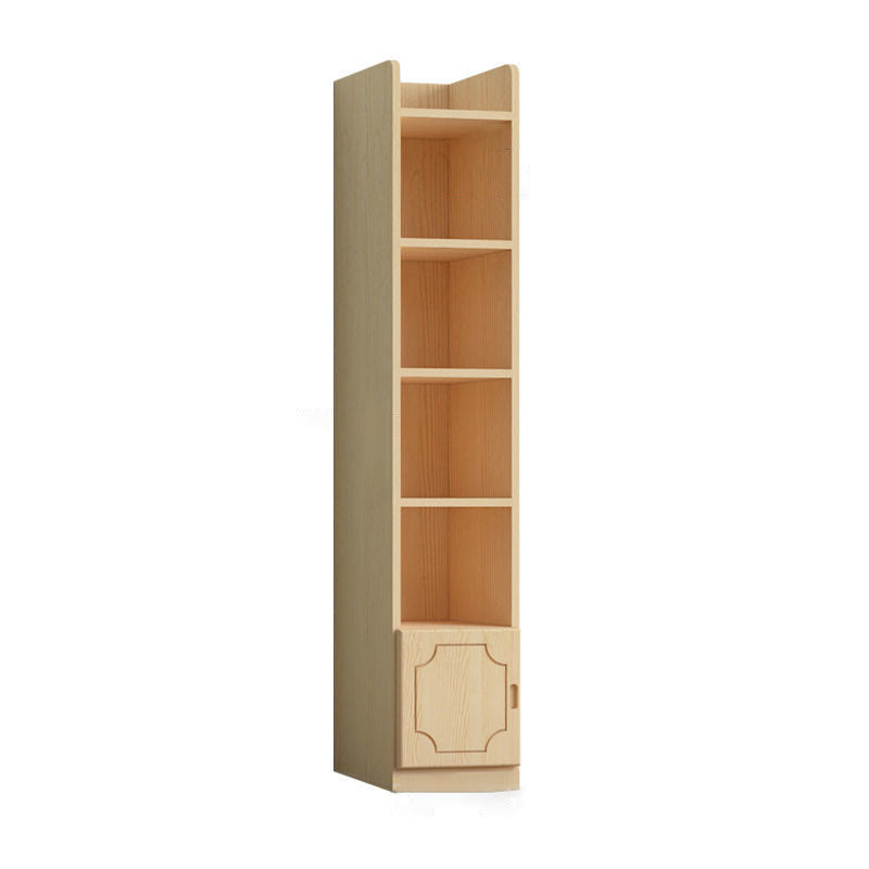 Contemporary Wooden Vertical Book Shelf Closed Back Brown Shelf Bookcase for Study Room 15.7"L x 11.8"W x 69.3"H 1 Clearhalo 'Bookcases' 'furn' 'furn_bookcases' 'Furniture' 'Office Furniture' 6028612