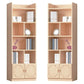 Contemporary Wooden Vertical Book Shelf Closed Back Brown Shelf Bookcase for Study Room Clearhalo 'Bookcases' 'furn' 'furn_bookcases' 'Furniture' 'Office Furniture' 6028613