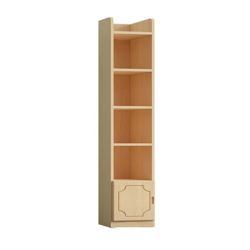 Contemporary Wooden Vertical Book Shelf Closed Back Brown Shelf Bookcase for Study Room 19.7"L x 11.8"W x 69.3"H 1 Clearhalo 'Bookcases' 'furn' 'furn_bookcases' 'Furniture' 'Office Furniture' 6028614