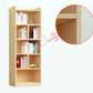 Contemporary Wooden Vertical Book Shelf Closed Back Brown Shelf Bookcase for Study Room Clearhalo 'Bookcases' 'furn' 'furn_bookcases' 'Furniture' 'Office Furniture' 6028615