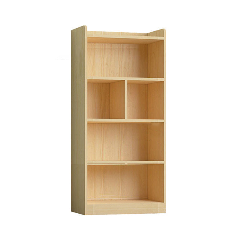 Contemporary Wooden Vertical Book Shelf Closed Back Brown Shelf Bookcase for Study Room 23.6"L x 11.8"W x 57.1"H Cabinet Not Included Clearhalo 'Bookcases' 'furn' 'furn_bookcases' 'Furniture' 'Office Furniture' 6028616