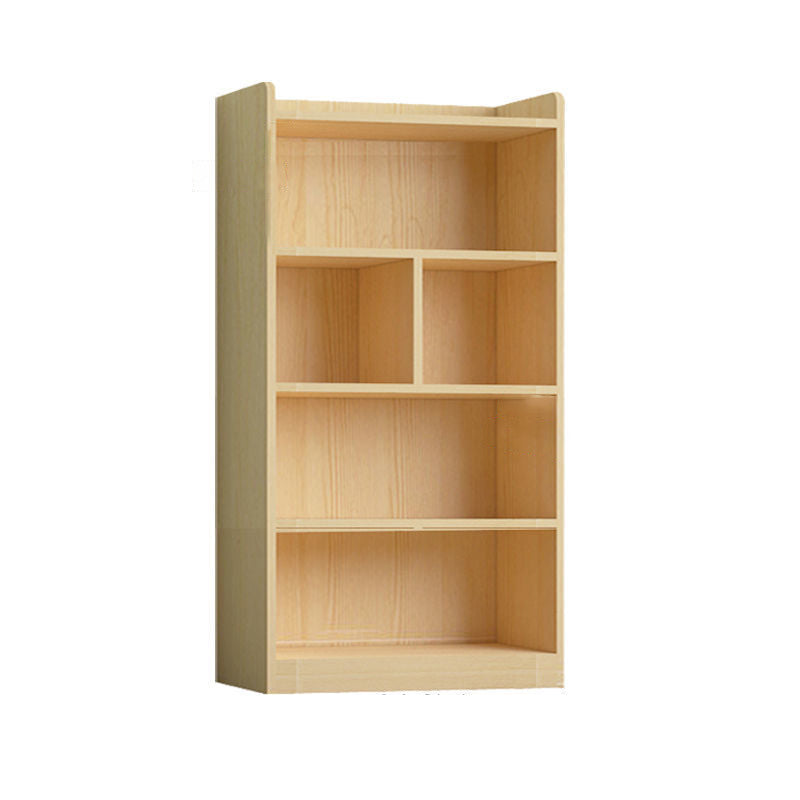 Contemporary Wooden Vertical Book Shelf Closed Back Brown Shelf Bookcase for Study Room 27.6"L x 11.8"W x 57.1"H Cabinet Not Included Clearhalo 'Bookcases' 'furn' 'furn_bookcases' 'Furniture' 'Office Furniture' 6028618