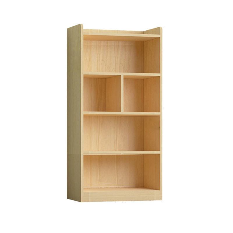 Contemporary Wooden Vertical Book Shelf Closed Back Brown Shelf Bookcase for Study Room 31.5"L x 11.8"W x 57.1"H Cabinet Not Included Clearhalo 'Bookcases' 'furn' 'furn_bookcases' 'Furniture' 'Office Furniture' 6028619