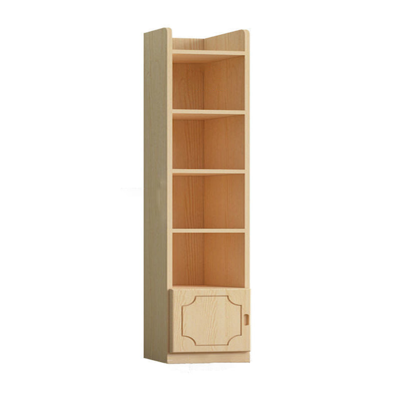 Contemporary Wooden Vertical Book Shelf Closed Back Brown Shelf Bookcase for Study Room 12.6"L x 11.8"W x 69.3"H 1 Clearhalo 'Bookcases' 'furn' 'furn_bookcases' 'Furniture' 'Office Furniture' 6028622