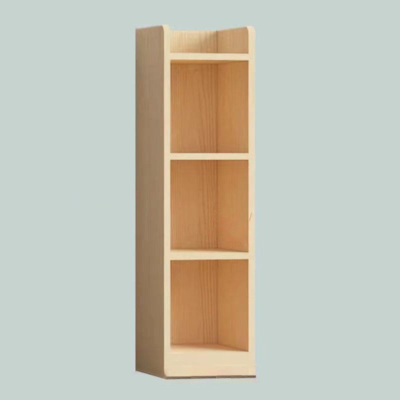 Contemporary Wooden Vertical Book Shelf Closed Back Brown Shelf Bookcase for Study Room 12.6"L x 9.4"W x 44.9"H Cabinet Not Included Clearhalo 'Bookcases' 'furn' 'furn_bookcases' 'Furniture' 'Office Furniture' 6028623