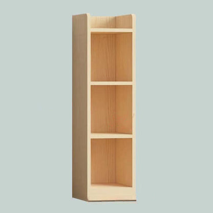 Contemporary Wooden Vertical Book Shelf Closed Back Brown Shelf Bookcase for Study Room 12.6"L x 9.4"W x 44.9"H Cabinet Not Included Clearhalo 'Bookcases' 'furn' 'furn_bookcases' 'Furniture' 'Office Furniture' 6028623