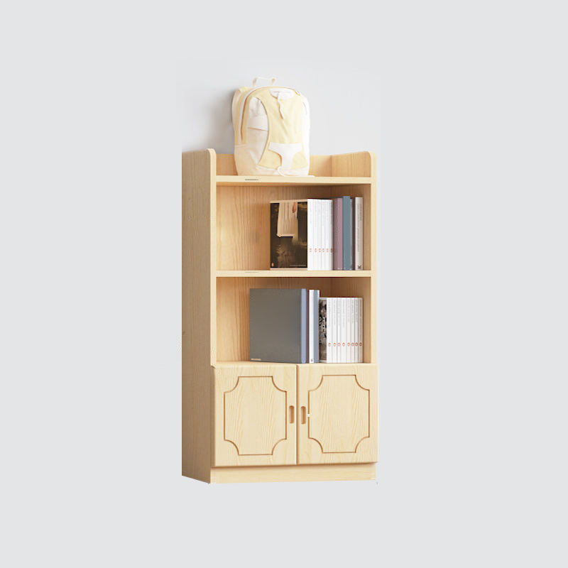 Contemporary Wooden Vertical Book Shelf Closed Back Brown Shelf Bookcase for Study Room 27.6"L x 9.4"W x 44.5"H 2 Clearhalo 'Bookcases' 'furn' 'furn_bookcases' 'Furniture' 'Office Furniture' 6028626