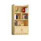 Contemporary Wooden Vertical Book Shelf Closed Back Brown Shelf Bookcase for Study Room 27.6"L x 11.8"W x 57.1"H 2 Clearhalo 'Bookcases' 'furn' 'furn_bookcases' 'Furniture' 'Office Furniture' 6028638