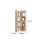 Contemporary Wooden Vertical Book Shelf Closed Back Brown Shelf Bookcase for Study Room Clearhalo 'Bookcases' 'furn' 'furn_bookcases' 'Furniture' 'Office Furniture' 6028644