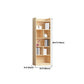 Contemporary Wooden Vertical Book Shelf Closed Back Brown Shelf Bookcase for Study Room Clearhalo 'Bookcases' 'furn' 'furn_bookcases' 'Furniture' 'Office Furniture' 6028646