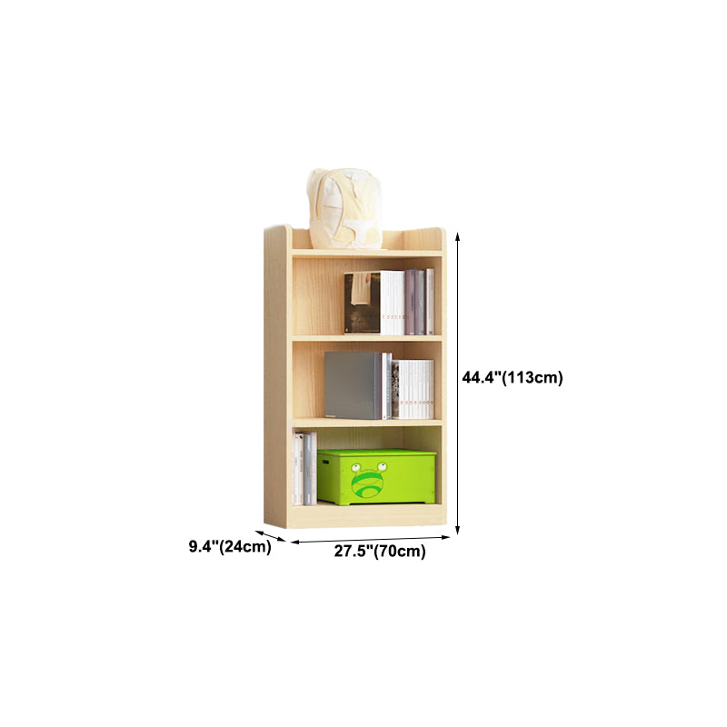 Contemporary Wooden Vertical Book Shelf Closed Back Brown Shelf Bookcase for Study Room Clearhalo 'Bookcases' 'furn' 'furn_bookcases' 'Furniture' 'Office Furniture' 6028648
