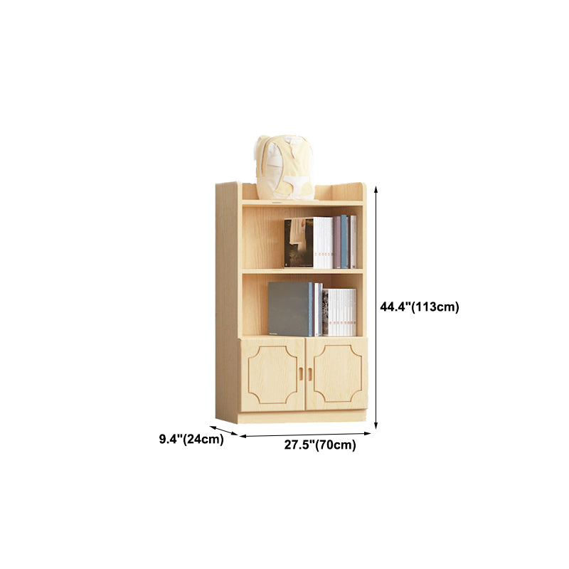 Contemporary Wooden Vertical Book Shelf Closed Back Brown Shelf Bookcase for Study Room Clearhalo 'Bookcases' 'furn' 'furn_bookcases' 'Furniture' 'Office Furniture' 6028649