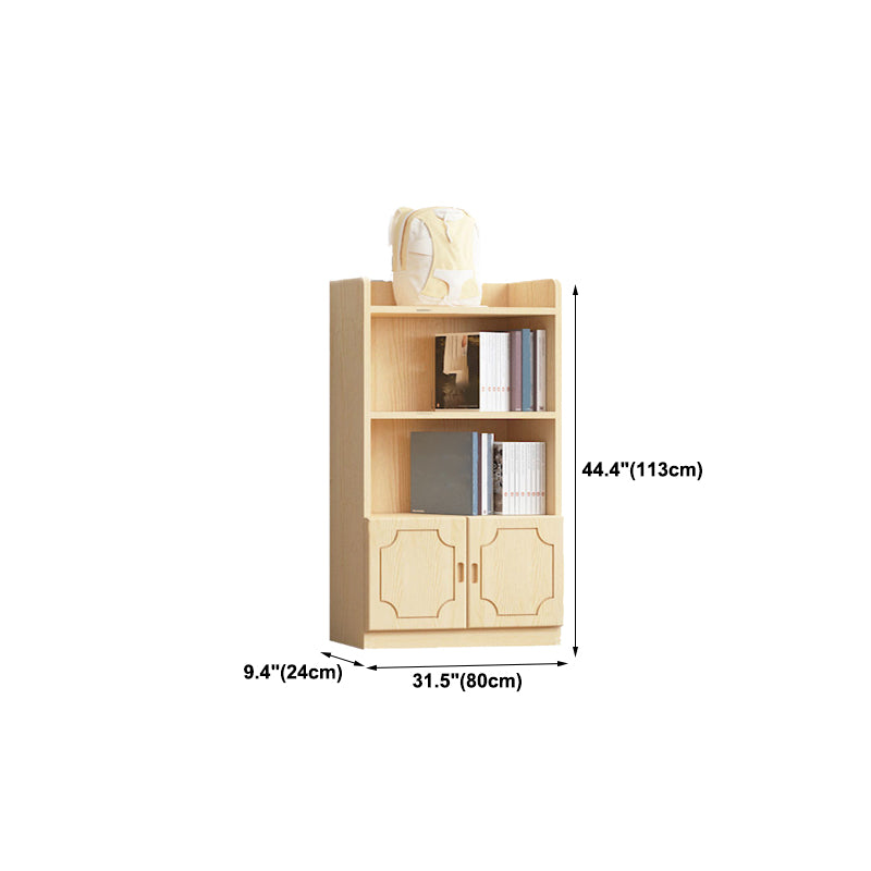 Contemporary Wooden Vertical Book Shelf Closed Back Brown Shelf Bookcase for Study Room Clearhalo 'Bookcases' 'furn' 'furn_bookcases' 'Furniture' 'Office Furniture' 6028655