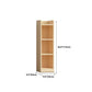 Contemporary Wooden Vertical Book Shelf Closed Back Brown Shelf Bookcase for Study Room Clearhalo 'Bookcases' 'furn' 'furn_bookcases' 'Furniture' 'Office Furniture' 6028660