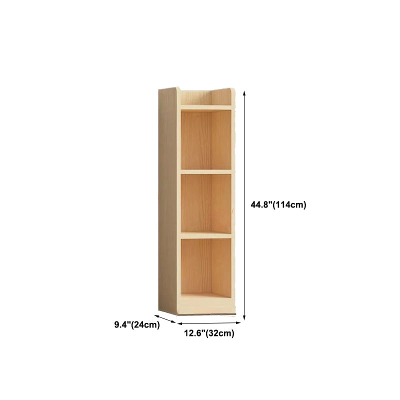 Contemporary Wooden Vertical Book Shelf Closed Back Brown Shelf Bookcase for Study Room Clearhalo 'Bookcases' 'furn' 'furn_bookcases' 'Furniture' 'Office Furniture' 6028660