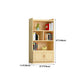 Contemporary Wooden Vertical Book Shelf Closed Back Brown Shelf Bookcase for Study Room Clearhalo 'Bookcases' 'furn' 'furn_bookcases' 'Furniture' 'Office Furniture' 6028667